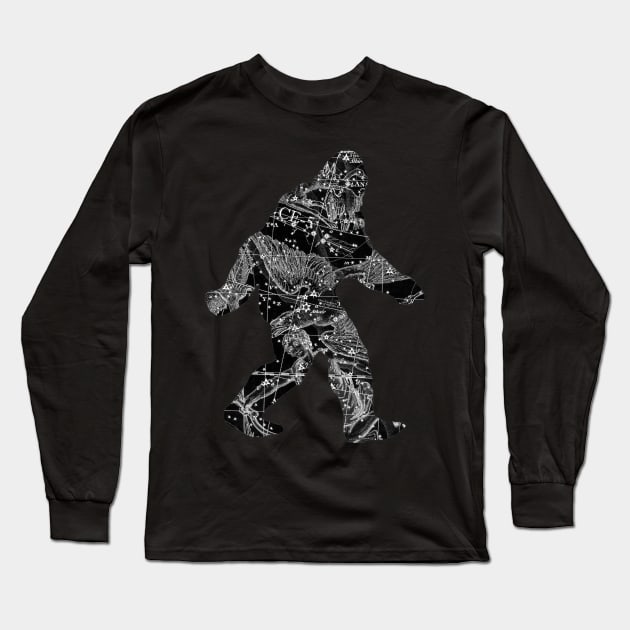 Celestial Sasquatch Long Sleeve T-Shirt by ACE5Handbook